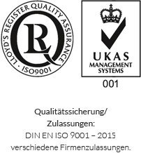 Qualitätssicherung / Zulassungen DIN EN ISO 9001 - 2008